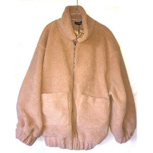 NWT - Pretty Little Thing Borg Pocket Front Coat